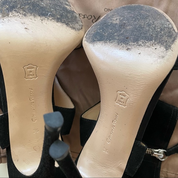 GIANVITO ROSSI Suede Slingback Sandals - Picture 4 of 6